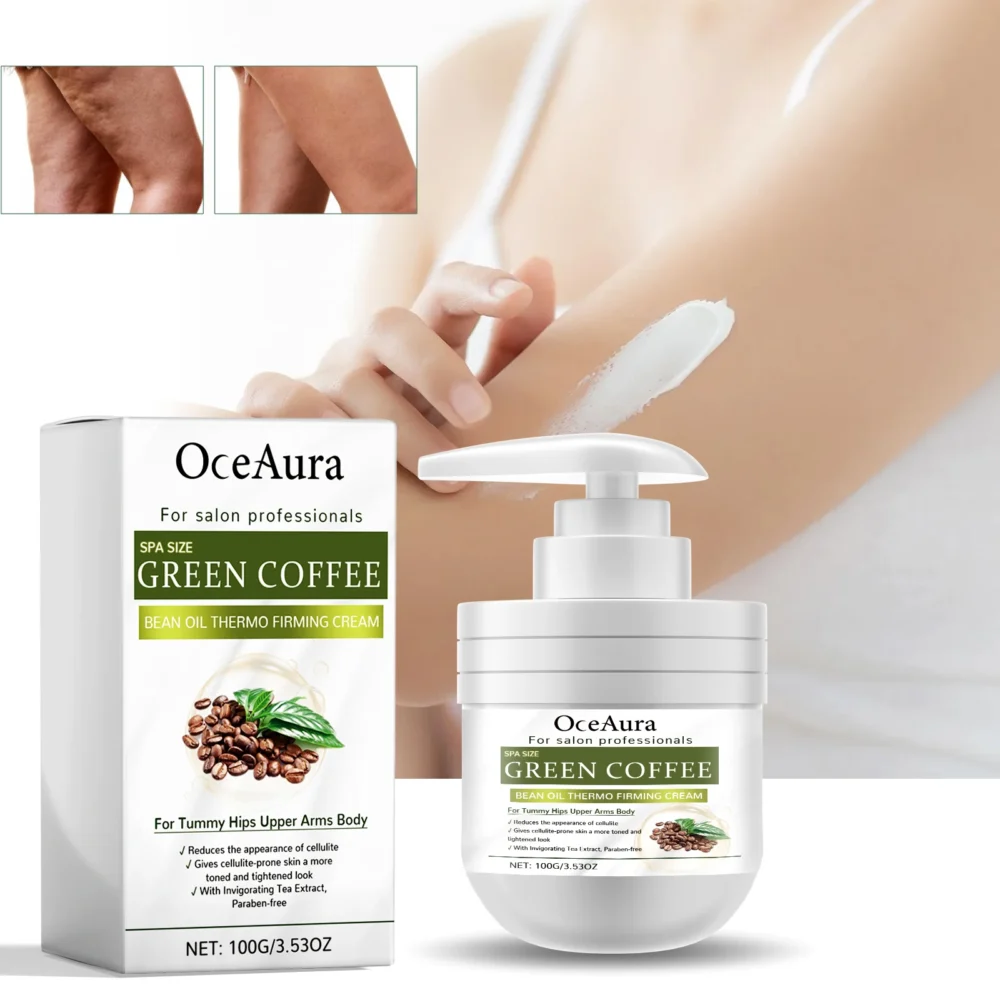 OceAura Green Coffee Bean Firming Body Cream Moisten the Skin Cream Caffeine Body Lotion Moisturizer To Firm Tighten Skin - Image 4