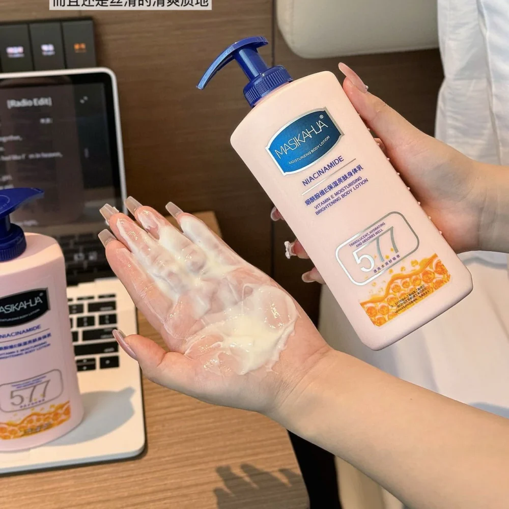 400ml Niacinamide Vitamin E Moisturizing Brightening Body Lotion Hydrating Refreshing Beauty Health Body Care - Image 6