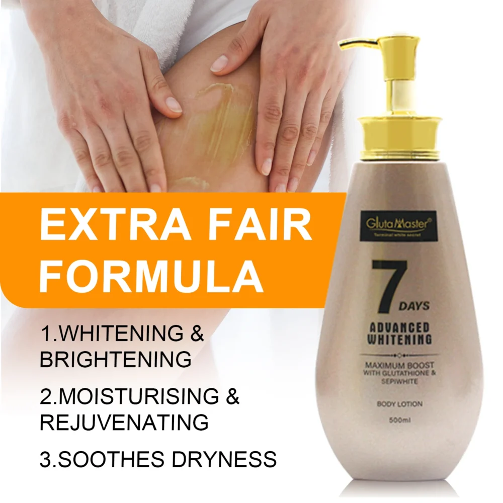 Gluta Master Glutathione Whitening Body Lotion Gluta White Brightening Moisturizing Even Skin Tone for Glowing Skin Body Butter