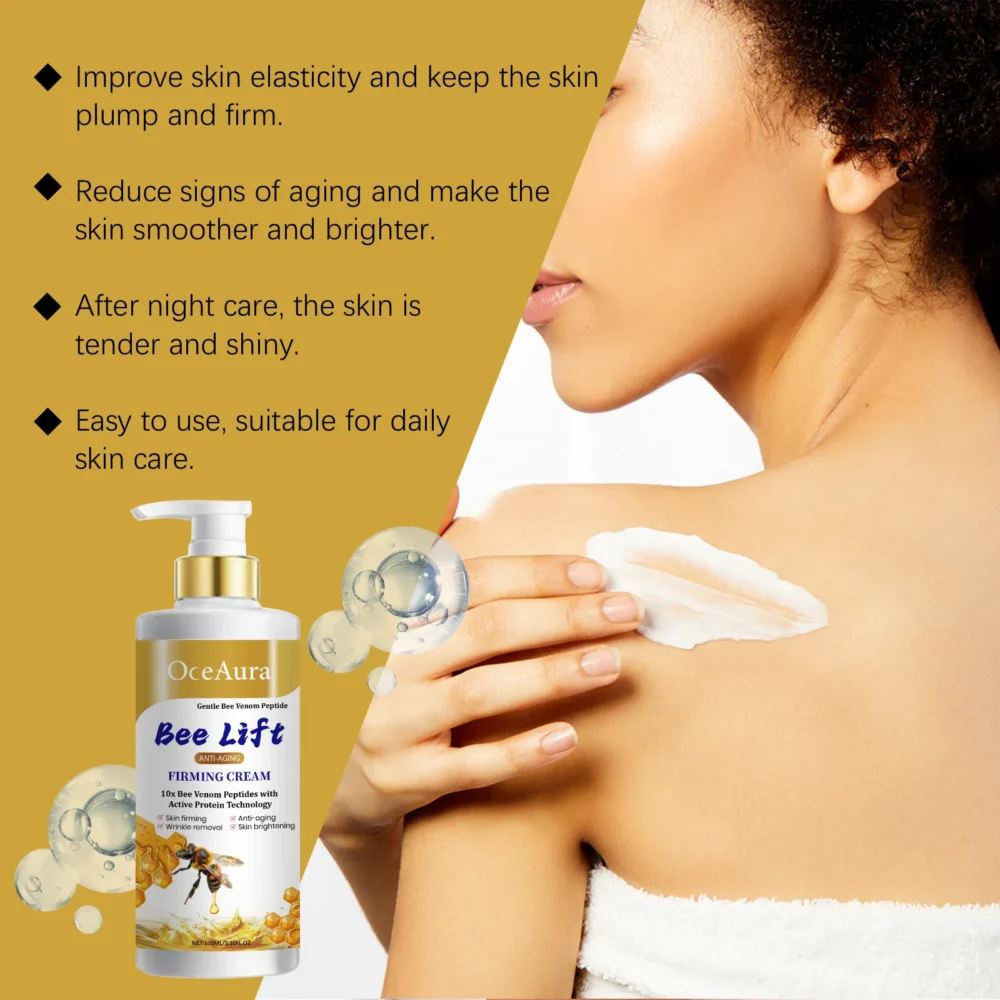 Bee Venom Skin Cream Remove Chicken Skin Firming Smooth Bright Moisturizer Anti-Dryness Improve Sagging Lifting Body Milk Lotion - Image 2