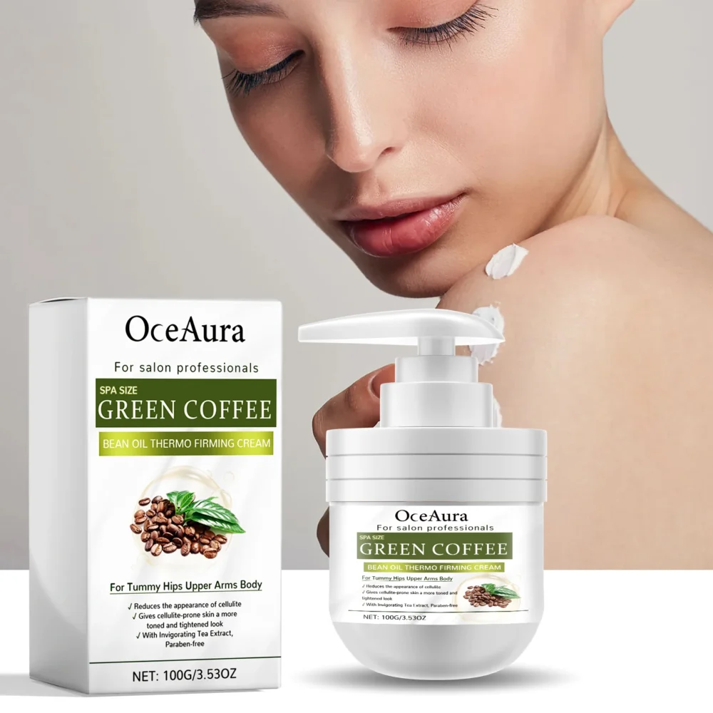 OceAura Green Coffee Bean Firming Body Cream Moisten the Skin Cream Caffeine Body Lotion Moisturizer To Firm Tighten Skin - Image 3