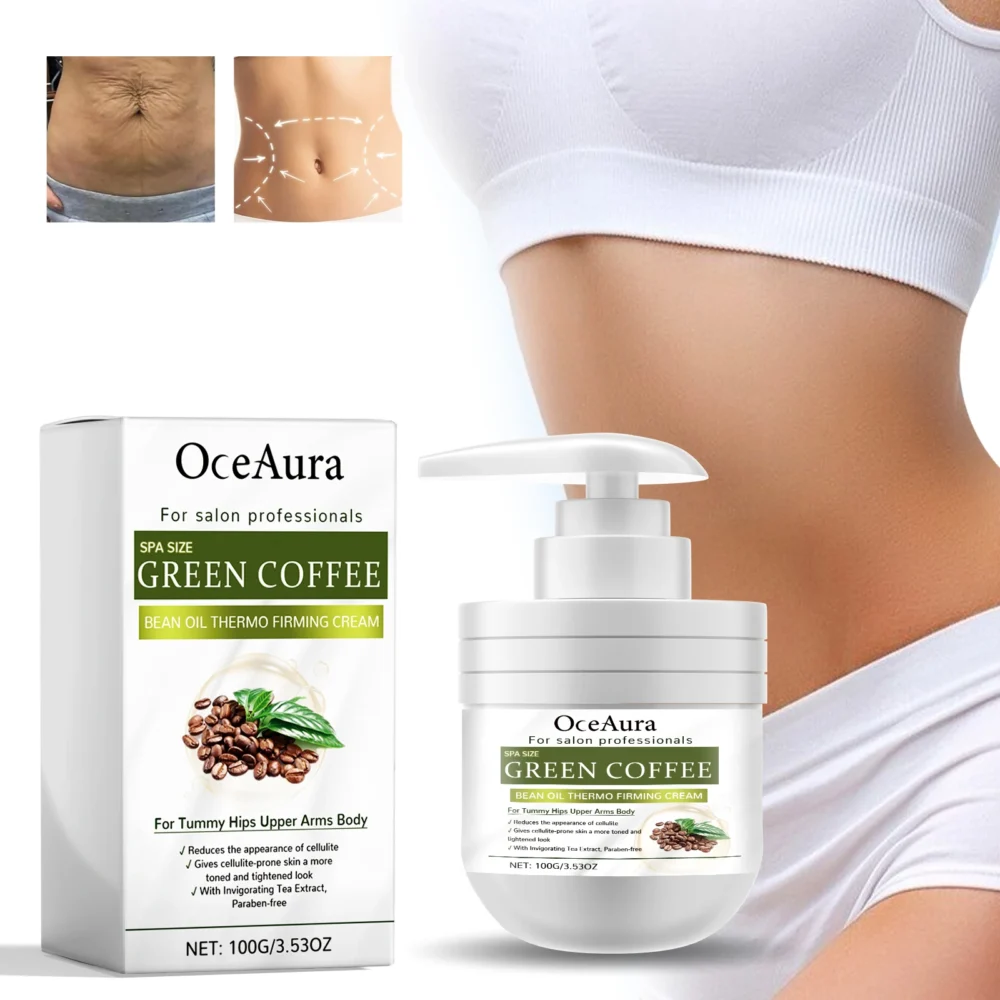 OceAura Green Coffee Bean Firming Body Cream Moisten the Skin Cream Caffeine Body Lotion Moisturizer To Firm Tighten Skin - Image 5