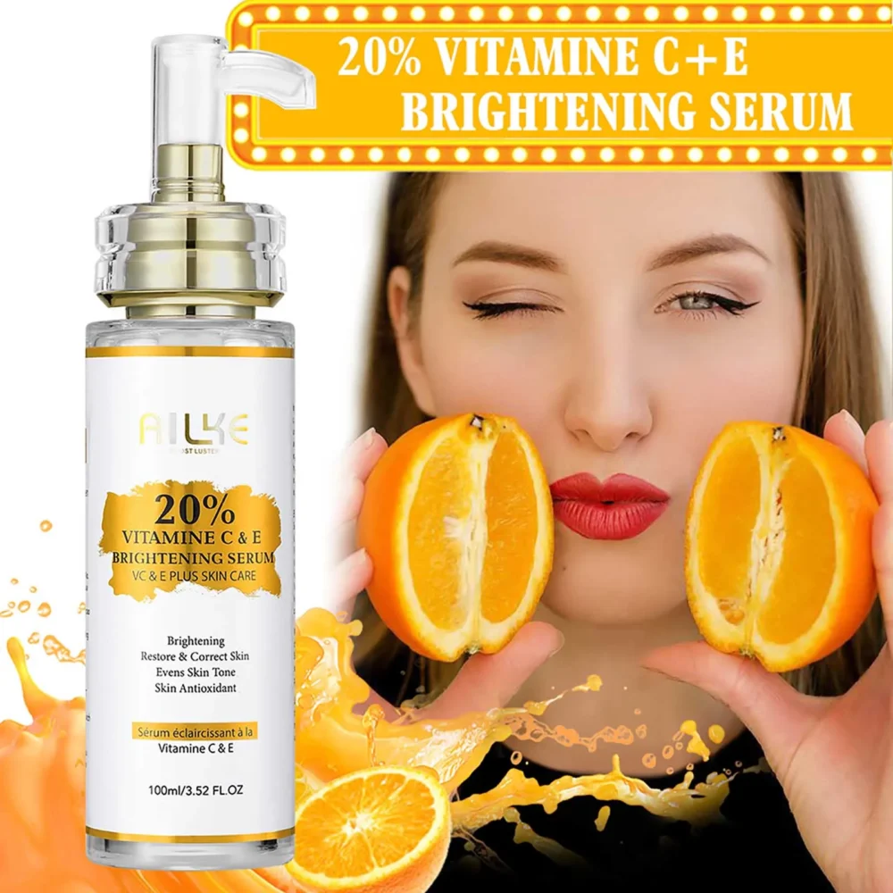 AILKE Vitamin C Skin Care Kit, With Lightening Body Lotion, Even Skin Tone Cream, Whitening Serum, Brightening Soap - Image 3