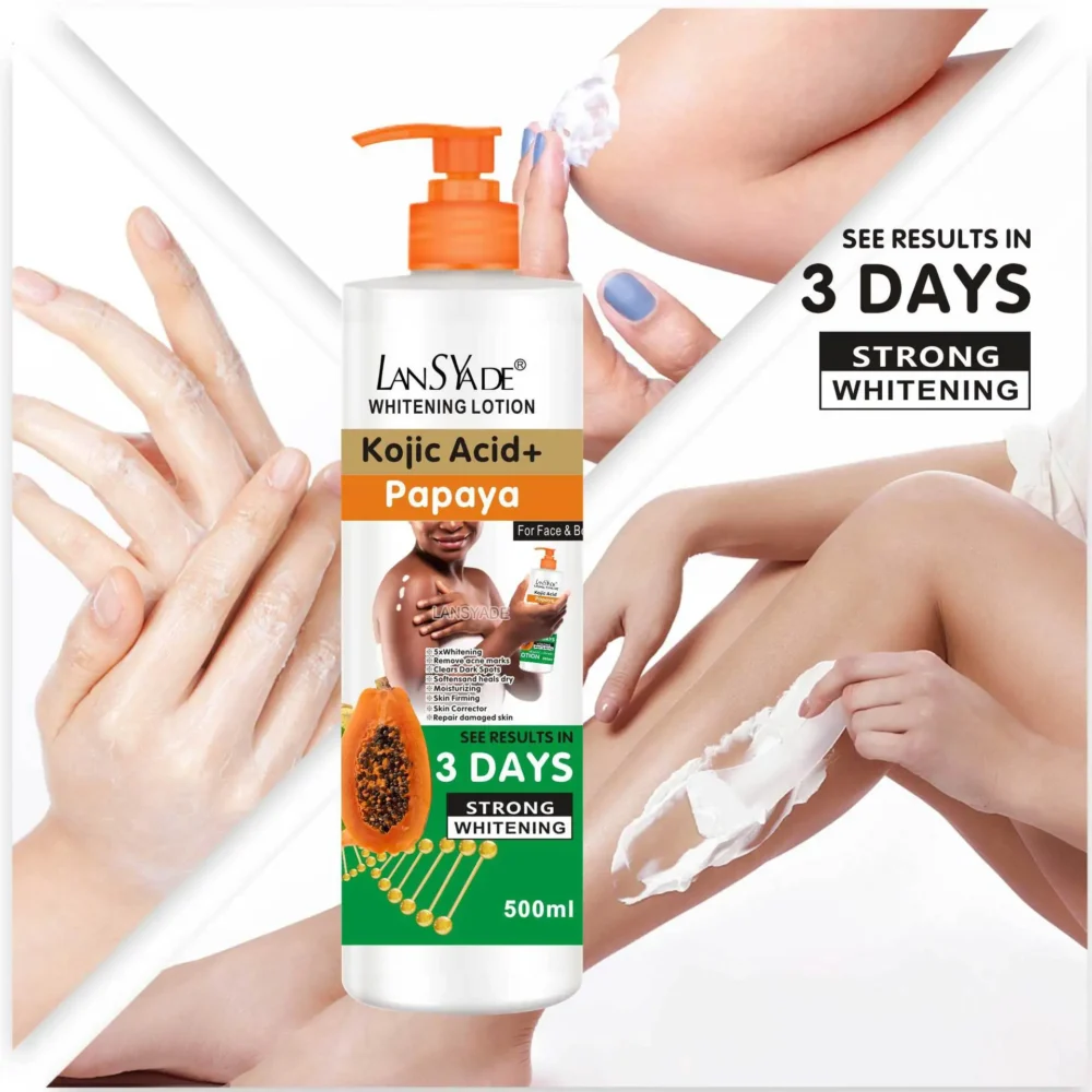 500ml Papaya Body Lotion Moisturizes The Body Skin Massage Essence, Making The Skin Smooth and Improving Roughness - Image 2