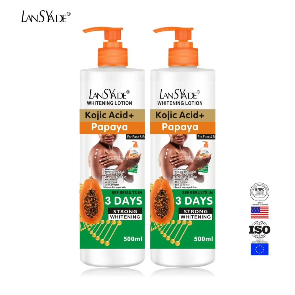 500ml Papaya Body Lotion Moisturizes The Body Skin Massage Essence, Making The Skin Smooth and Improving Roughness - Image 5