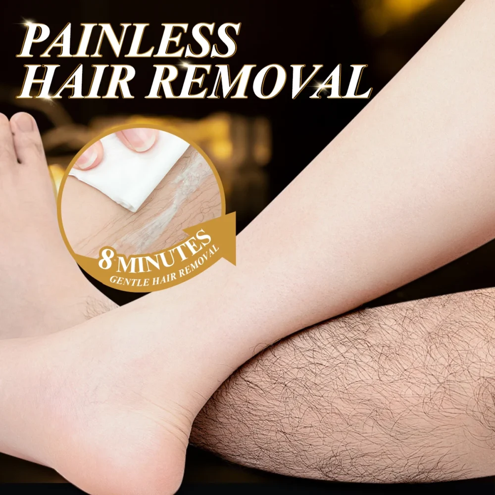 Ginseng Body Hair Removal Cream for Men and Women Hand Leg Hair Loss Depilatory Cream Removal Armpit Hair Care Depilatory Cream - Image 2