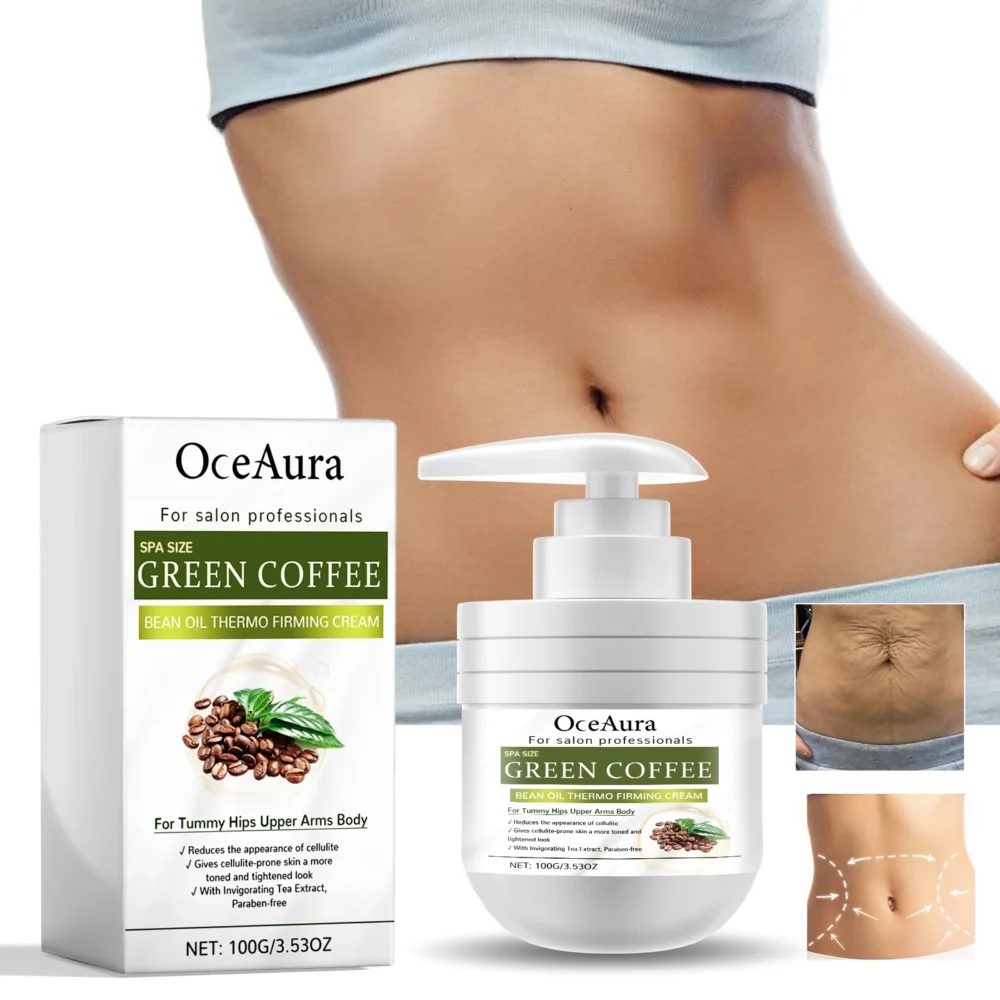 OceAura Green Coffee Bean Firming Body Cream Moisten the Skin Cream Caffeine Body Lotion Moisturizer To Firm Tighten Skin - Image 6