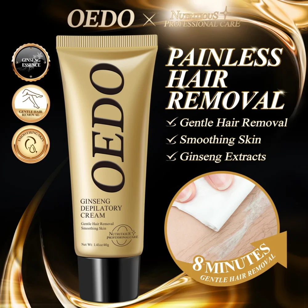 Ginseng Body Hair Removal Cream for Men and Women Hand Leg Hair Loss Depilatory Cream Removal Armpit Hair Care Depilatory Cream - Image 5